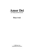 Amor Dei - for Strings & Percussion